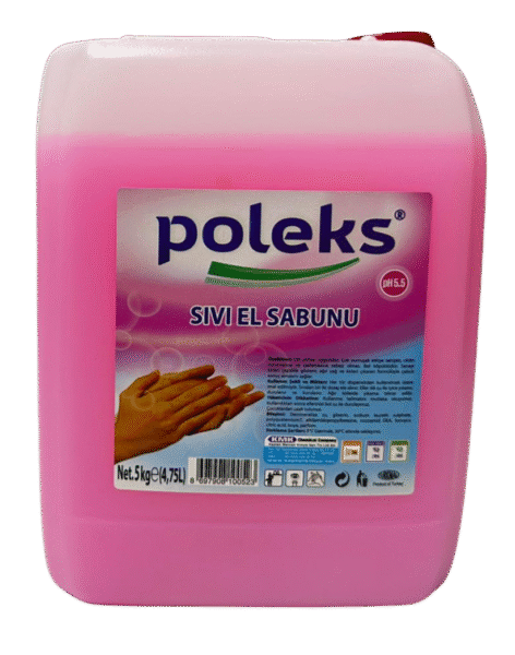 Poleks Sıvı El Sabunu (Pembe) 5 Kg